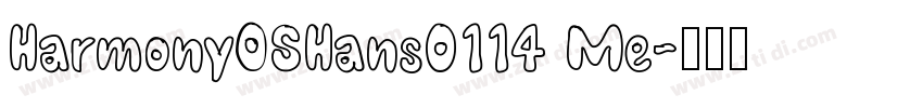 HarmonyOSHans0114 Me字体转换